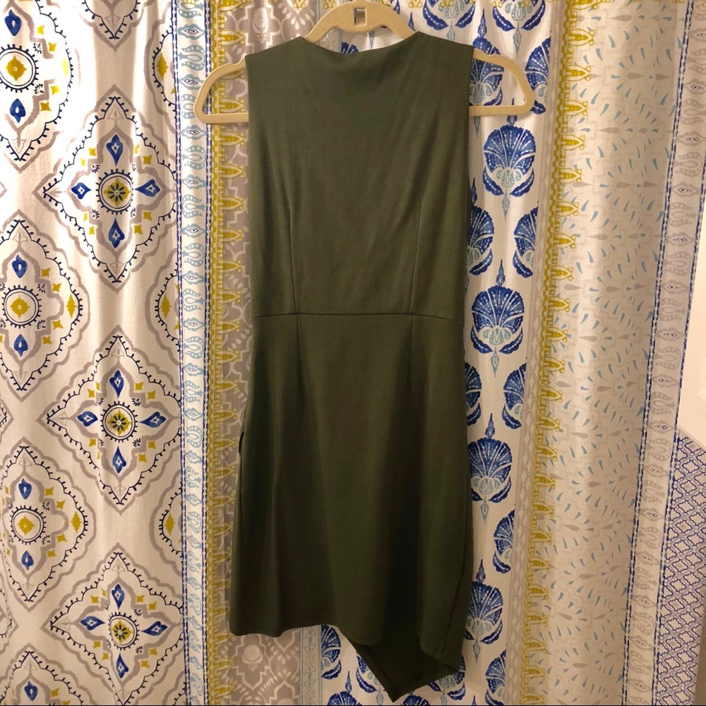 LF Lace Up Dress with Asymmetrical Hem - Picture 7 of 7